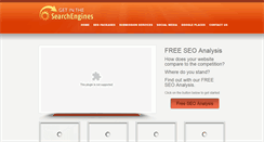 Desktop Screenshot of getinthesearchengines.com